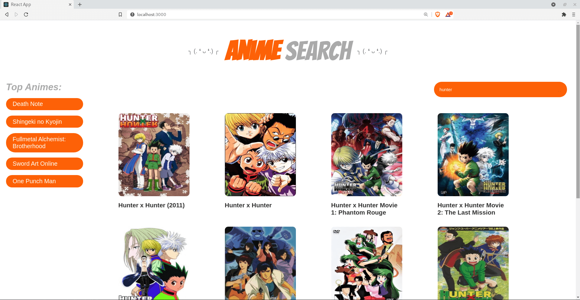 Anime search database 